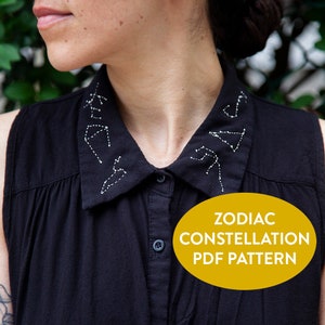 Zodiac Constellation Pattern - PDF Instant Download