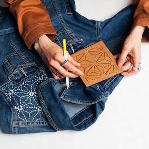 Asanoha (hemp leaf) Sashiko Stencil