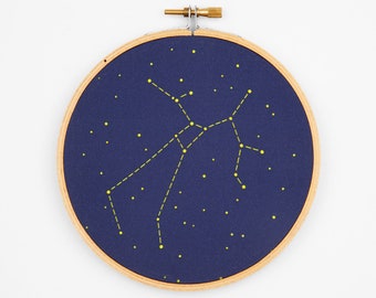 Sagittarius Zodiac Embroidery Kit - diy constellation embroidery kit