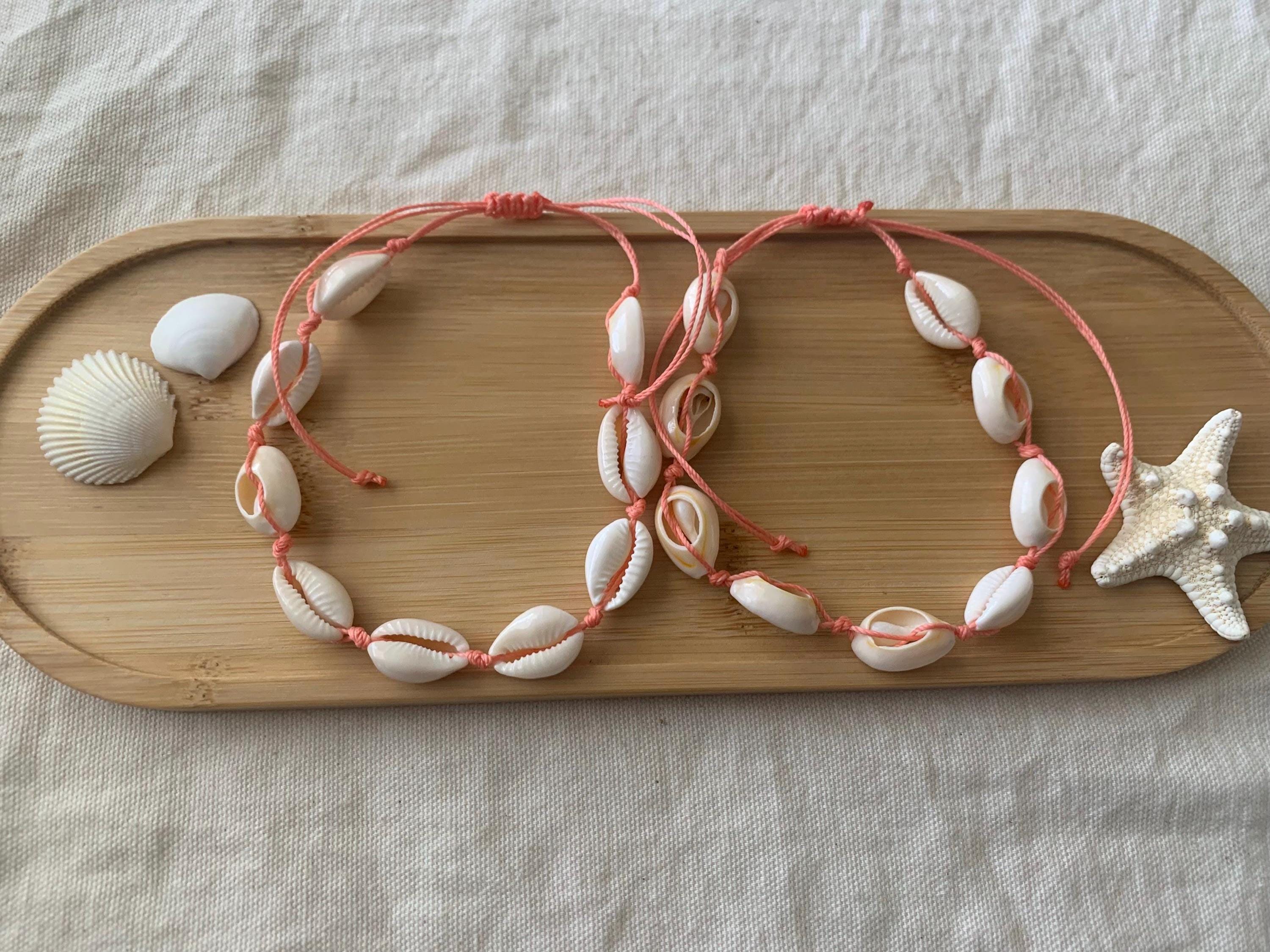 cowrie shell adjustable anklet!