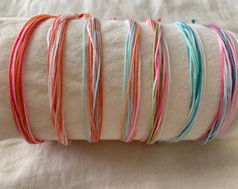 Freeform wax string bracelets!