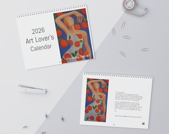 Calendario da parete 2026 / Amante dell'arte / Arte espressiva brillante