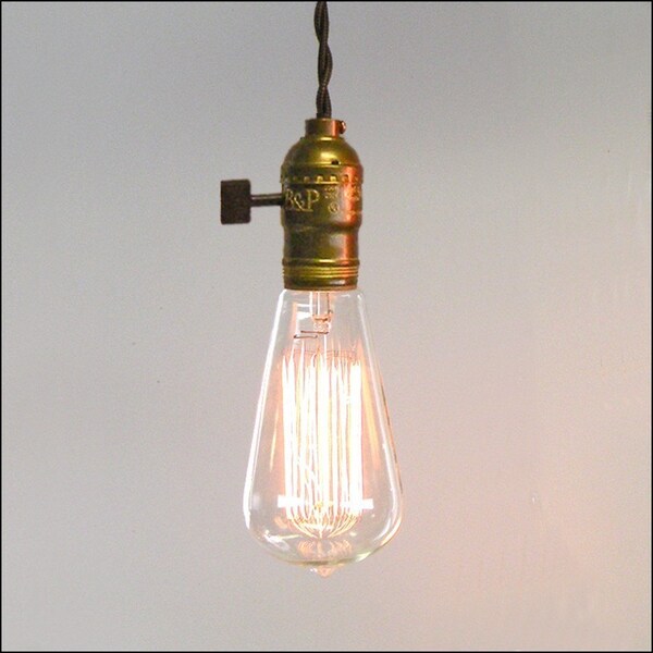 Vintage Minimalist...Single Bare Bulb Pendants