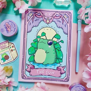 Kawaii Frog Journal | Cute frog bullet journal | Cute tarot notebook