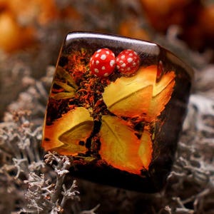 Keycap, Custom Artisan Keycap for Mechanical Keyboards (Cherry MX Compatible),  Cute Esc Key cap for Gaming Setup, Handmade resin Keycap
