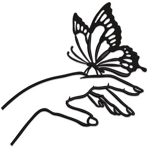 Hand with Butterfly embroidery Design, Butterfly and hand embroidery file, Butterfly Machine Embroidery Design.