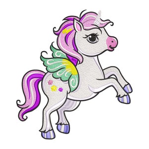 Unicorn Embroidery Design, Cute Baby Unicorn Machine Embroidery Design, Christmas Unicorn Embroidery File, Animal Embroidery Design.