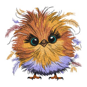 Huhn Stickerei, lustiges verrücktes Huhn Maschinenstickerei, niedliches Huhn Stickdatei, Bauernhof Tier Stickerei.