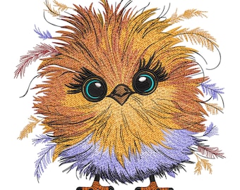 Funny Chicken Machine Embroidery Design, Farm Animal Embroidery File