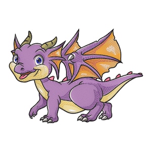 Dragon Embroidery Design, Mystic Dragon Machine Embroidery Design, Chinese dragon Embroidery File, Cute Dragon Embroidery Pattern.
