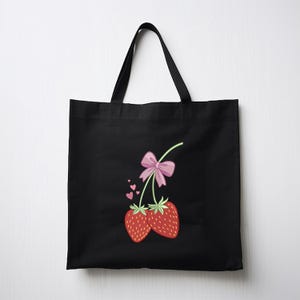 Broderidesign med jordgubb och rosett: Maskinbroderifil bild 4