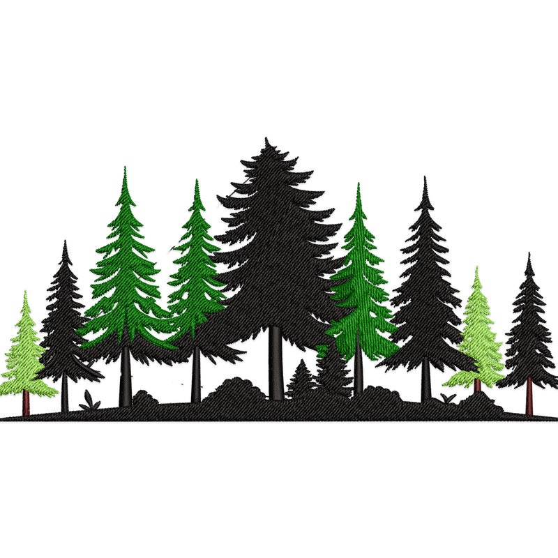 Pine Embroidery - Etsy