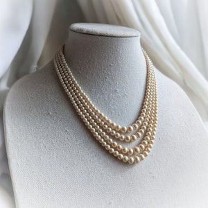 Pearl Necklace Rhinestone Clasp Etsy Canada