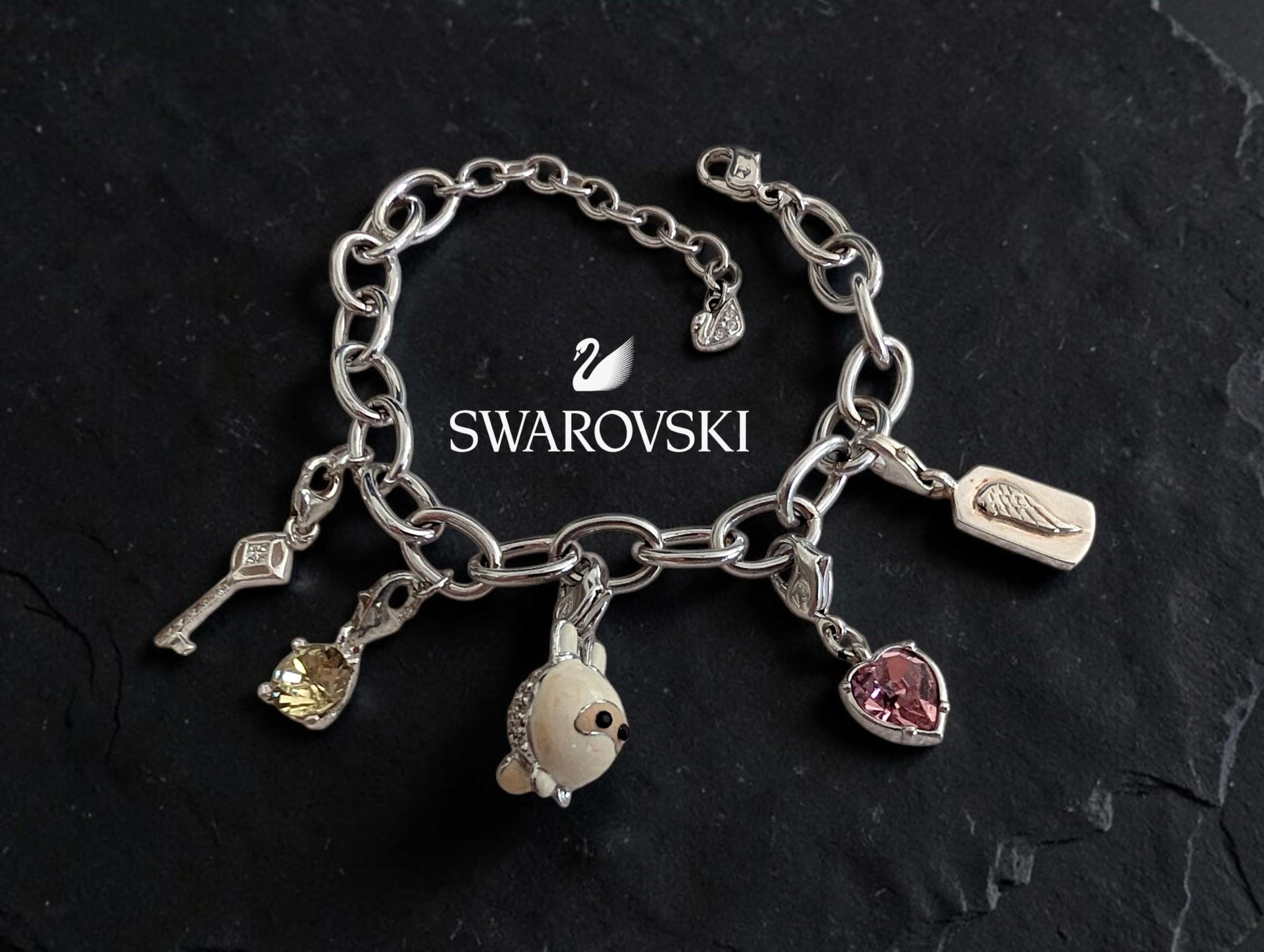Swarovski teddy bear bracelet - Etsy 日本