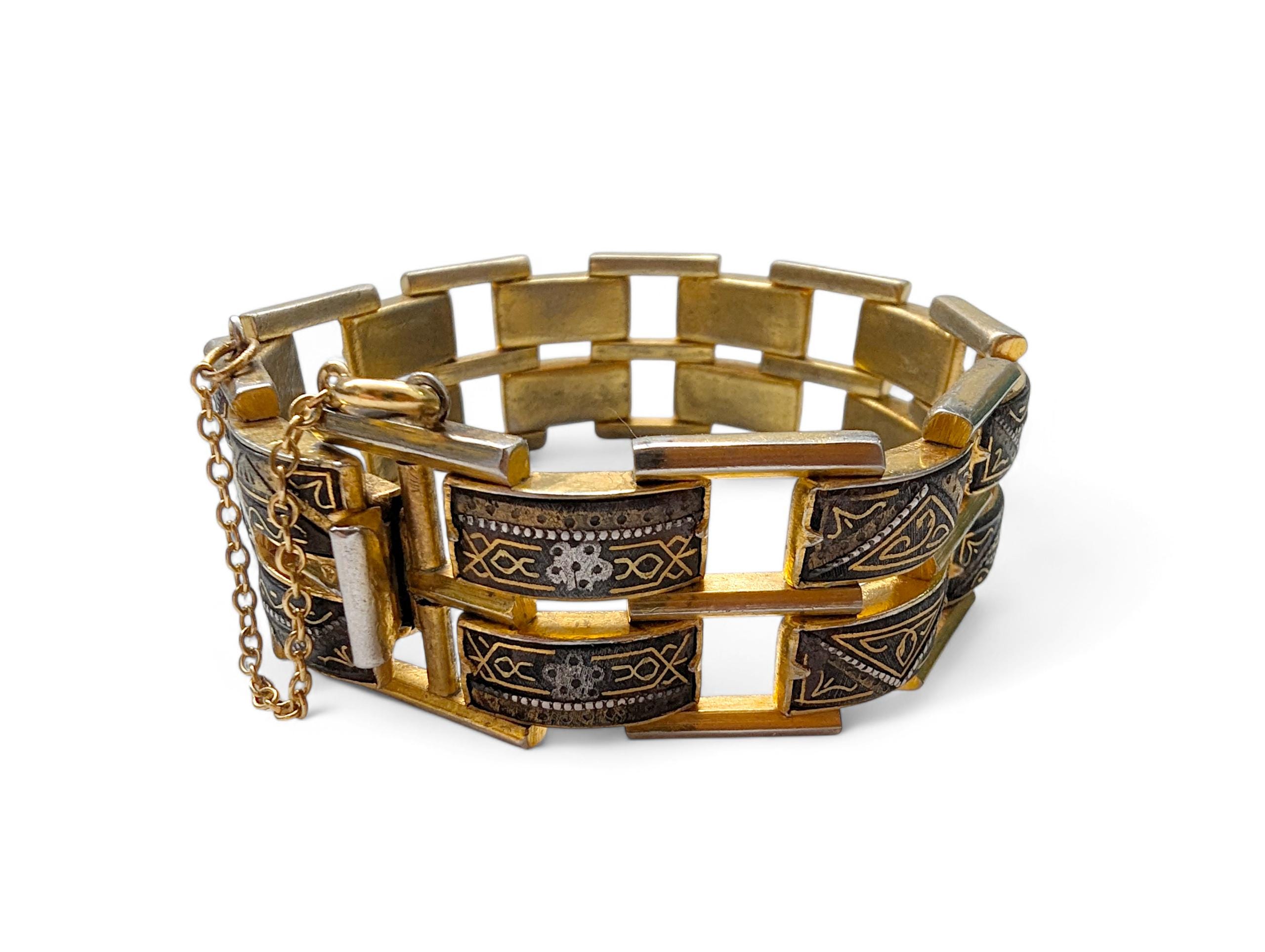 ヴィンテージ トレド ダマスカス ブレスレット 24K ゴールド