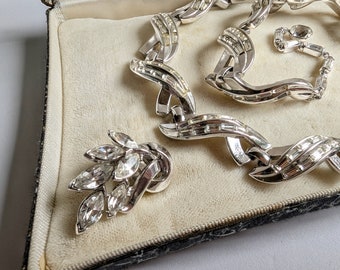 Early TRIFARI Alfred Phillipe Invisible Set Baguette Early TRIFARI Alfred Phillipe Invisible Set Baguette