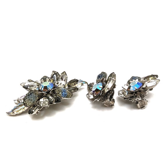 STUNNING 50s JUDY LEE Brooch & Earring Demi Parur… - image 6