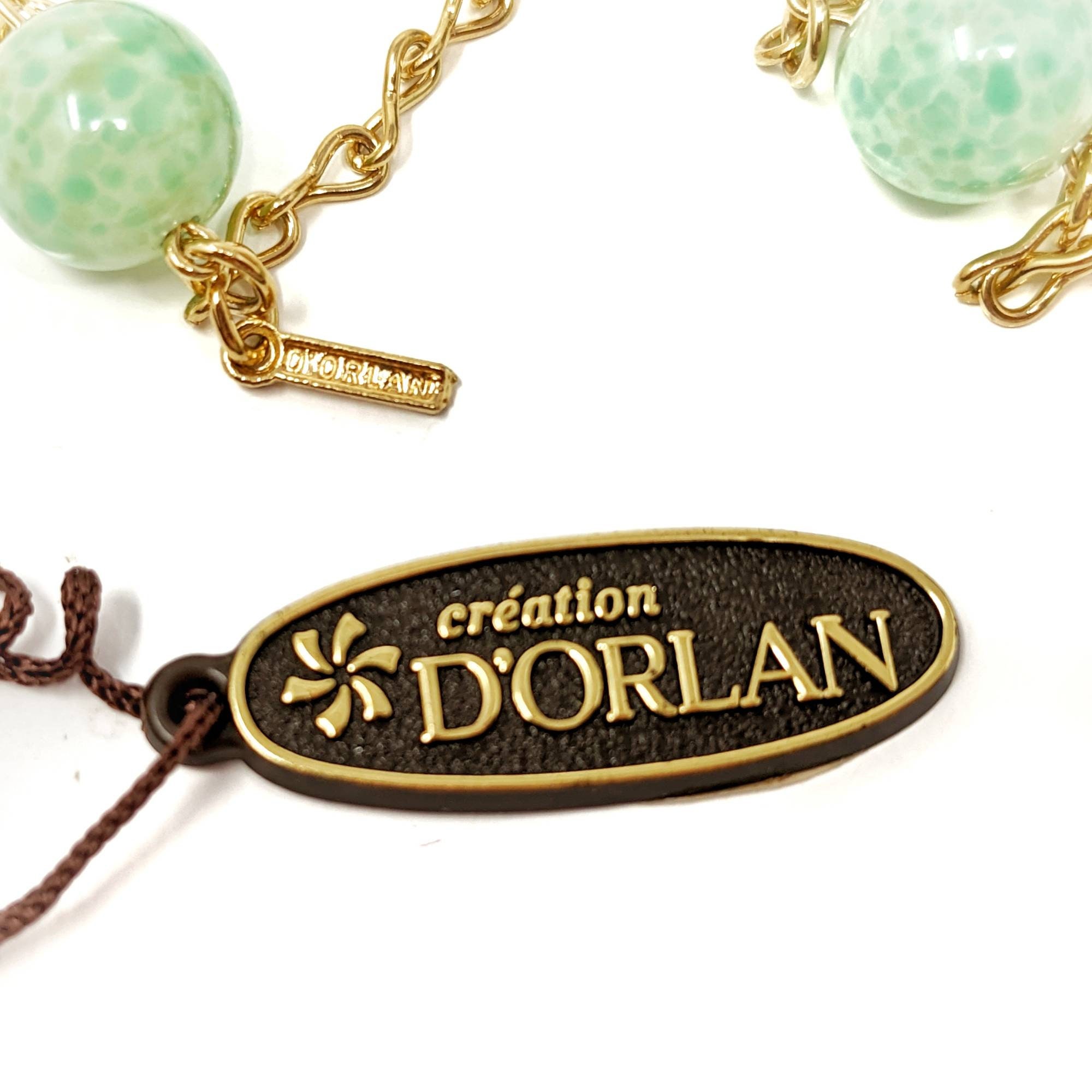 D'Orlan ヴィンテージ 22K ゴールドメッキ チェーンネックレス：シー