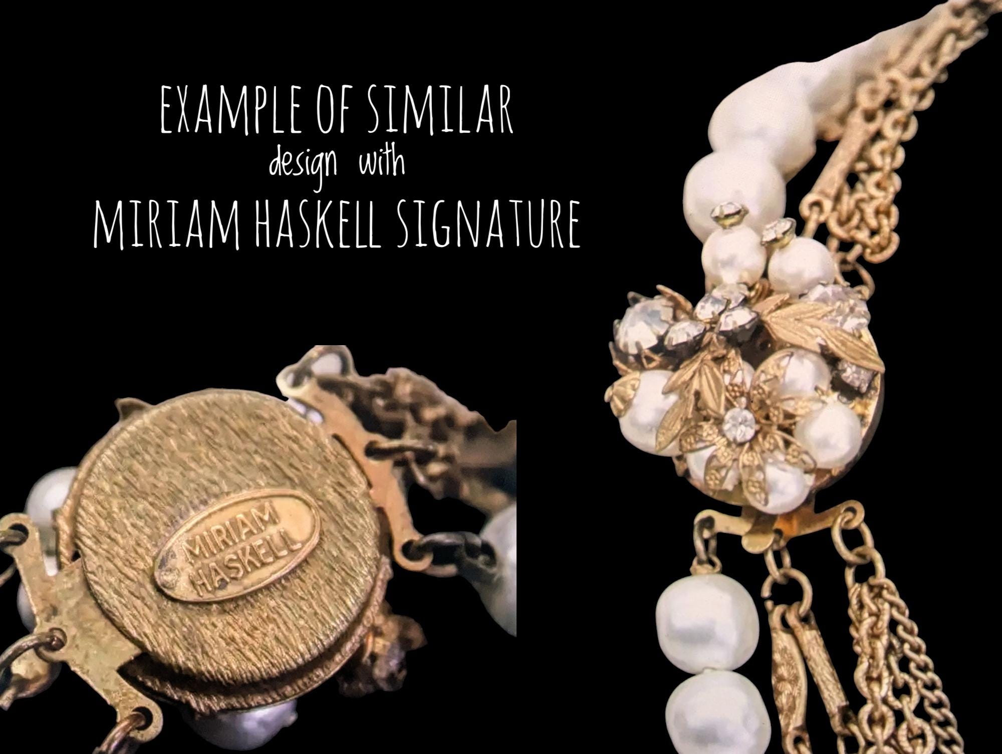 Vintage Miriam Haskell Multi-strand Necklace: Baroque Pearl Vintage Miriam Haskell Multi-strand Necklace: Baroque Pearl