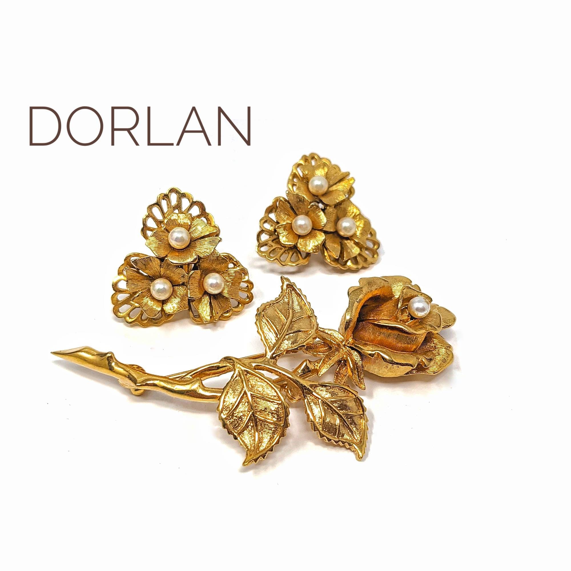 D'ORLAN ブローチ&イヤリング　セット　ヴィンテージ　ビンテージ　オールド il_fullxfull.4330152311_aiq2.jpg
