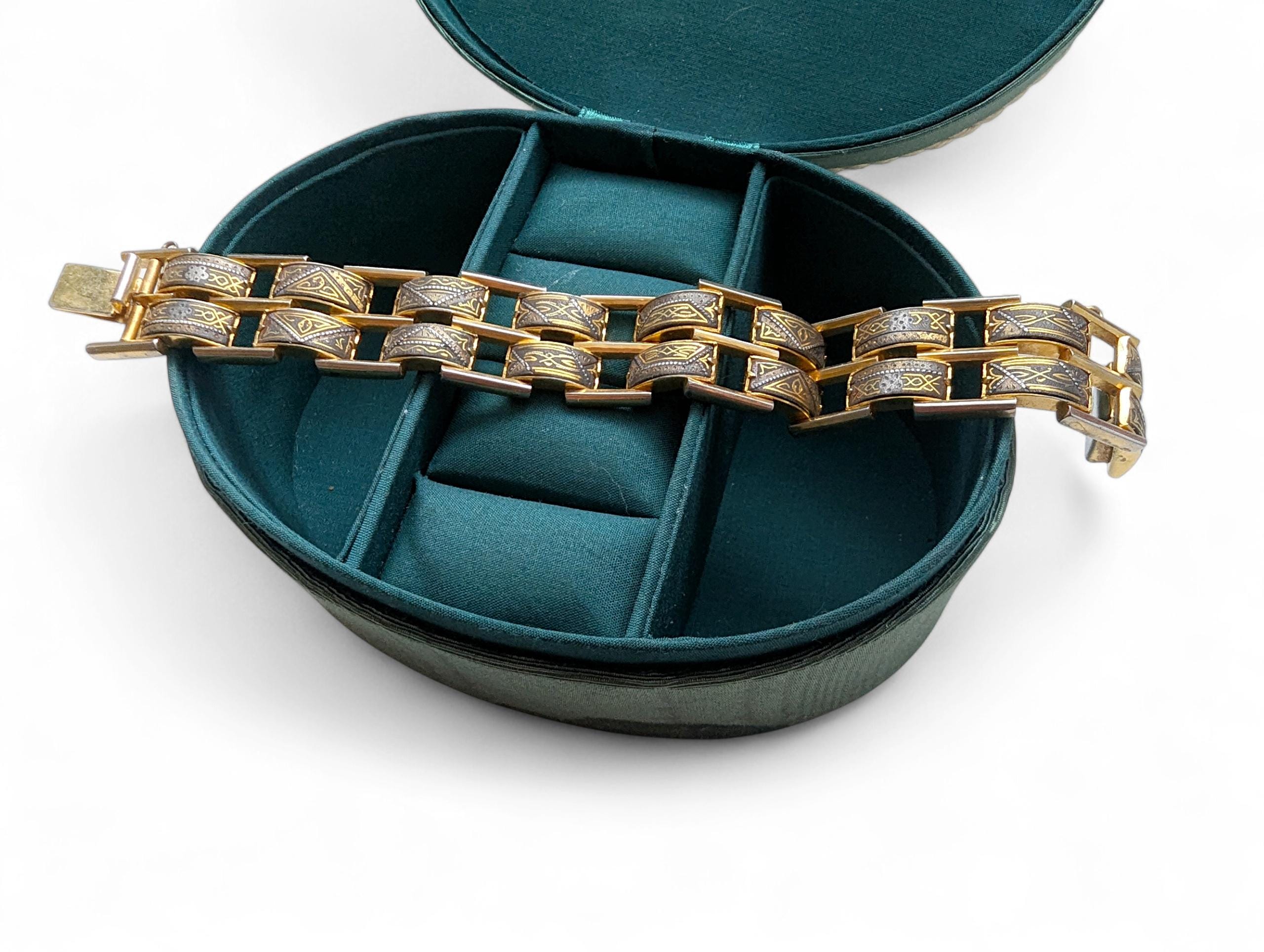 ヴィンテージ トレド ダマスカス ブレスレット 24K ゴールド