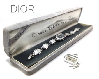 Rare Vintage CHRISTIAN DIOR - Dior 23 by Bulova 925 STERLING Silver Ladies Watch