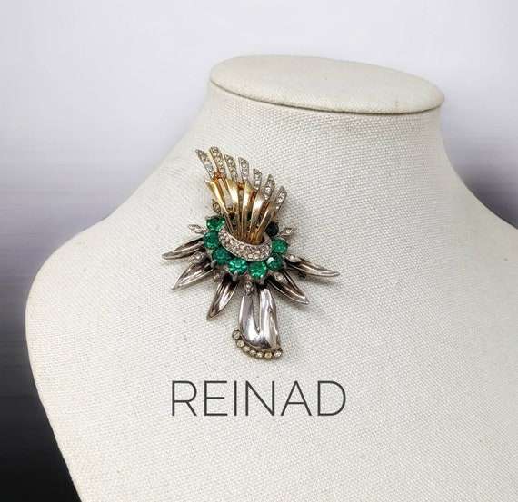 RARE 1940s Unsigned REINAD 3-D Layered RETRO Spra… - image 1