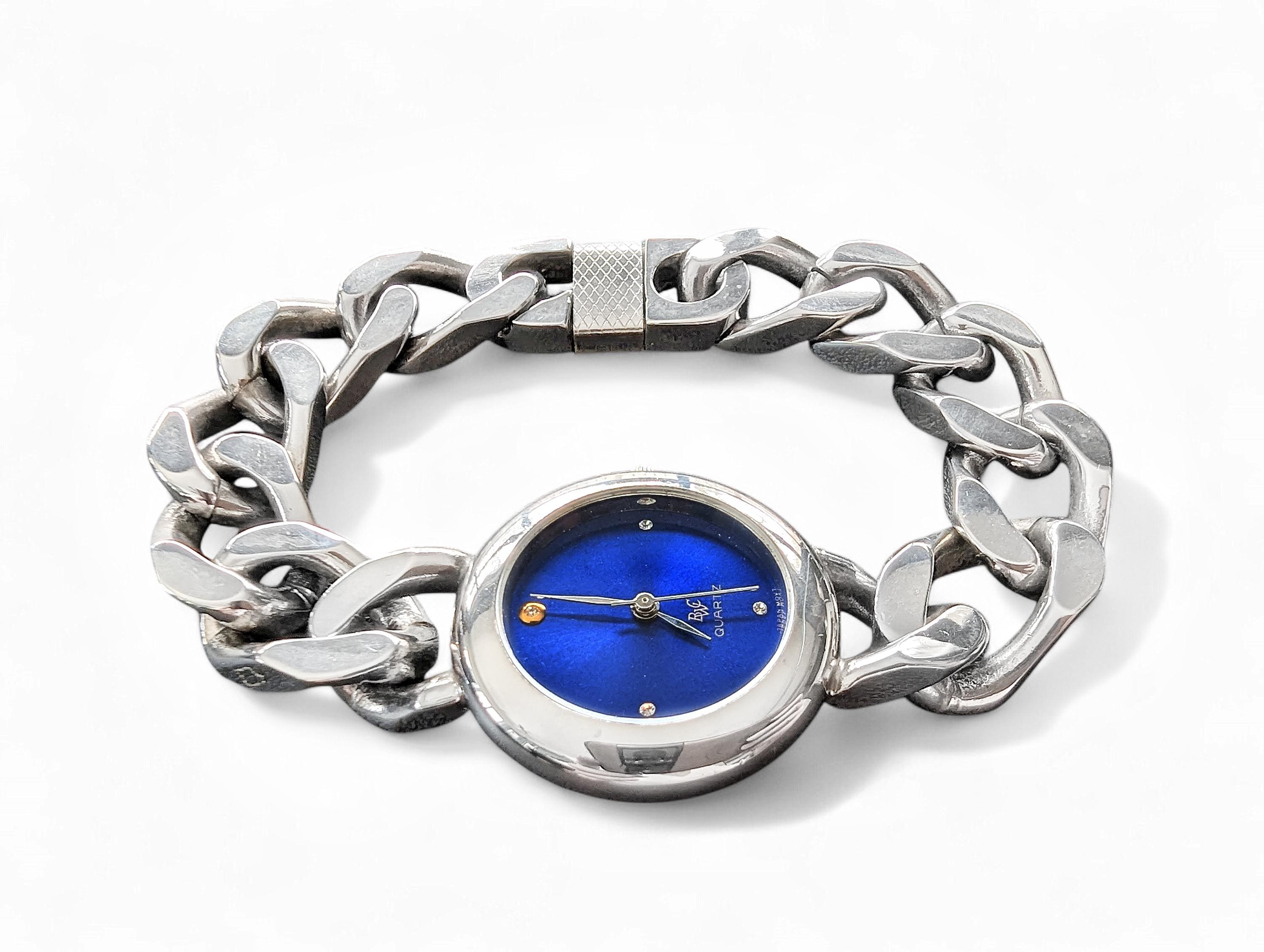 Vintage BWC Japan MOVT Bracelet Watch | Heavy Stainless Steel Flat Vintage BWC Japan MOVT Bracelet Watch | Heavy Stainless Steel Flat