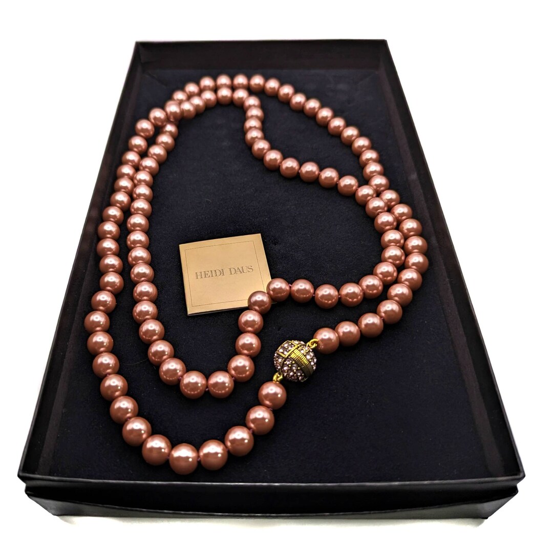 NUOVO Heidi Daus Ali-Splendida collana con goccia di cristallo e NUOVO Heidi Daus Ali-Splendida collana con goccia di cristallo e