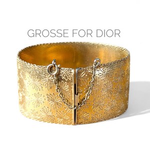 グロッセ　ゴールド 編み込みデザイン バングル グロッセゴールド 編み込みデザイン バングル