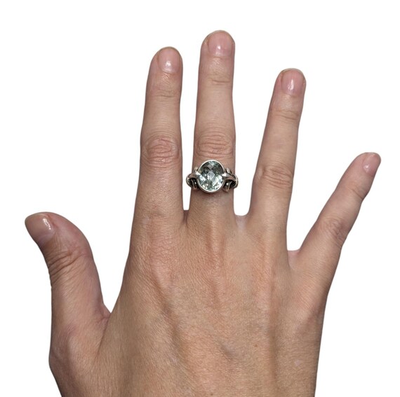 EFFY Sterling Silver 18k Gold Green Amethyst Ring - Size 7 - Etsy