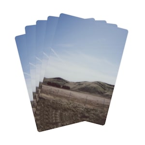 Poker Cards - Carte da gioco, Rolling Hills, SoCal Tree Hugger Immagine pellicola analogica, regalo per amanti della natura, idea regalo unica