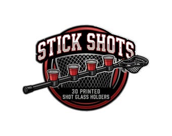 Stick Shots – Lacrosse Stick Shot Glass Holders (4-Pack) | Tailgate Game Day Must-Have | Lax Gift