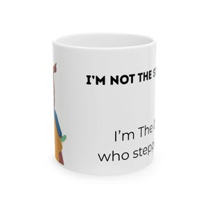 Bonus Dad Mug: Funny Stepdad Gift, Stepped Up Dad