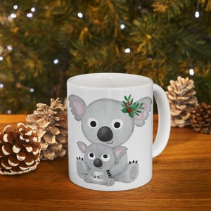 Cute Grandma Koala Ceramic Mug, Perfect Gift for Mother&#39;s Day, Personalized Coffee Cup, Gifts for Grandparents, Fun Kitchen Decor, Gift