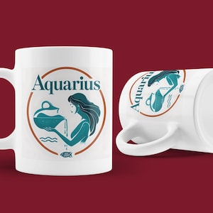 Wassermann Tante Keramiktasse: Sternzeichen Astrologie Kaffeetasse