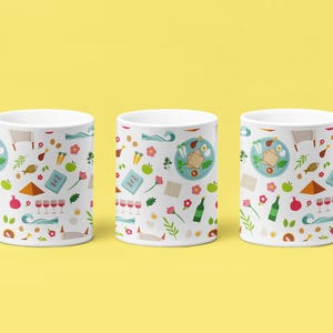 Floral Ceramic Coffee Mug: Vibrant Drinkware for Tea & Coffee