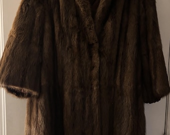 Vintage R.M. Taylor Co. Brown Mink Fur Coat | Women’s Luxury Winter Coat