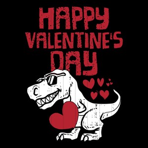Fröhlichen Valentinstag T-Rex Png, T-Rex Liebe SVG, T-Rex Herz Png, Dinosaurier Valentinstag Png, Dinosaurier Liebe Png, Romantischer T-Rex SVG