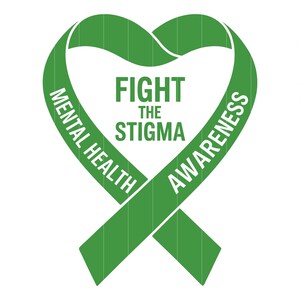 Fight The Stigma PNG Mental Health Awareness SVG In May We Wear Green PNG Mental Health Warrior Svg Green Ribbon Digital Download