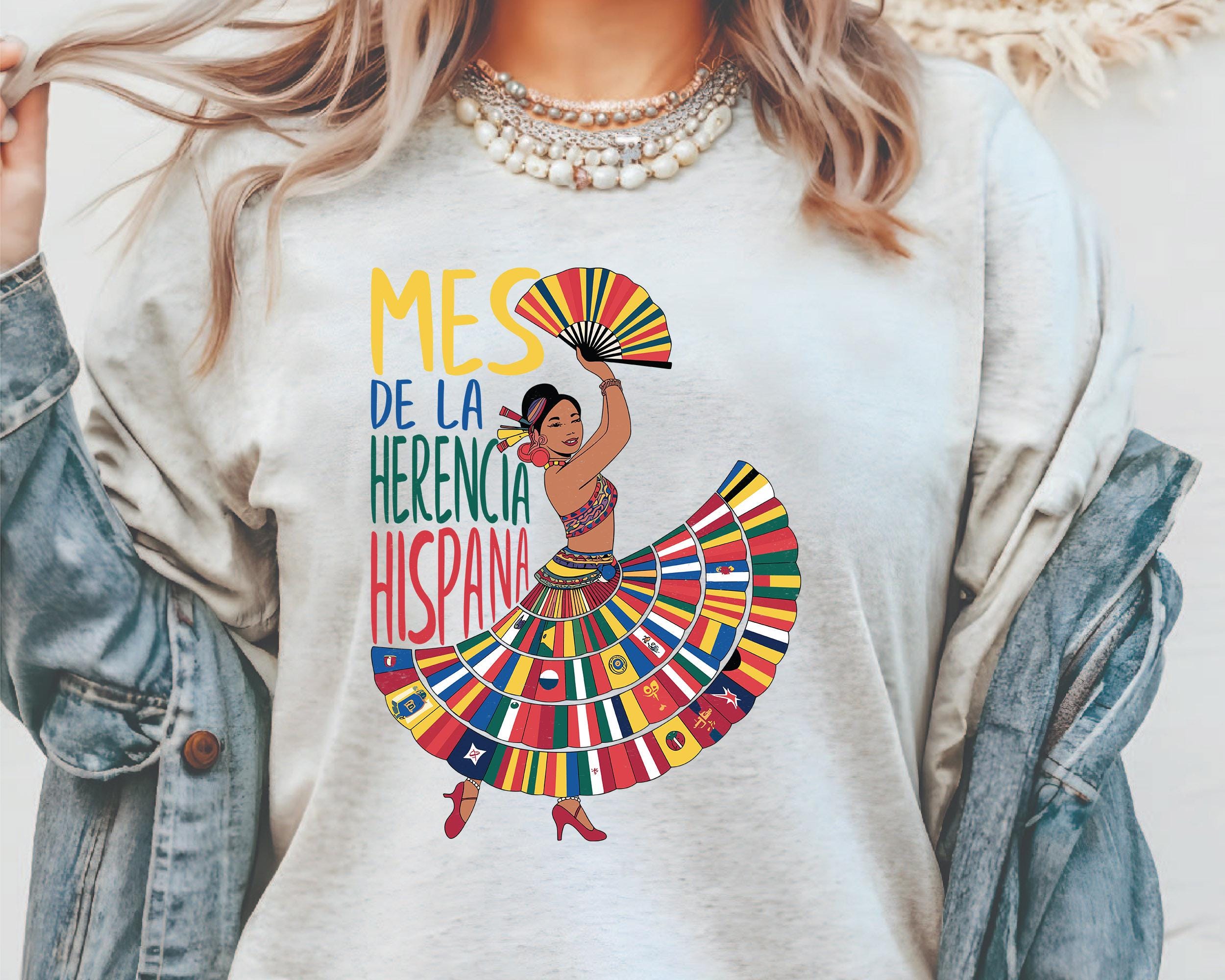 Mes De La Herencia Hispana SVG, Hispanic Heritage Month PNG, Festive ...