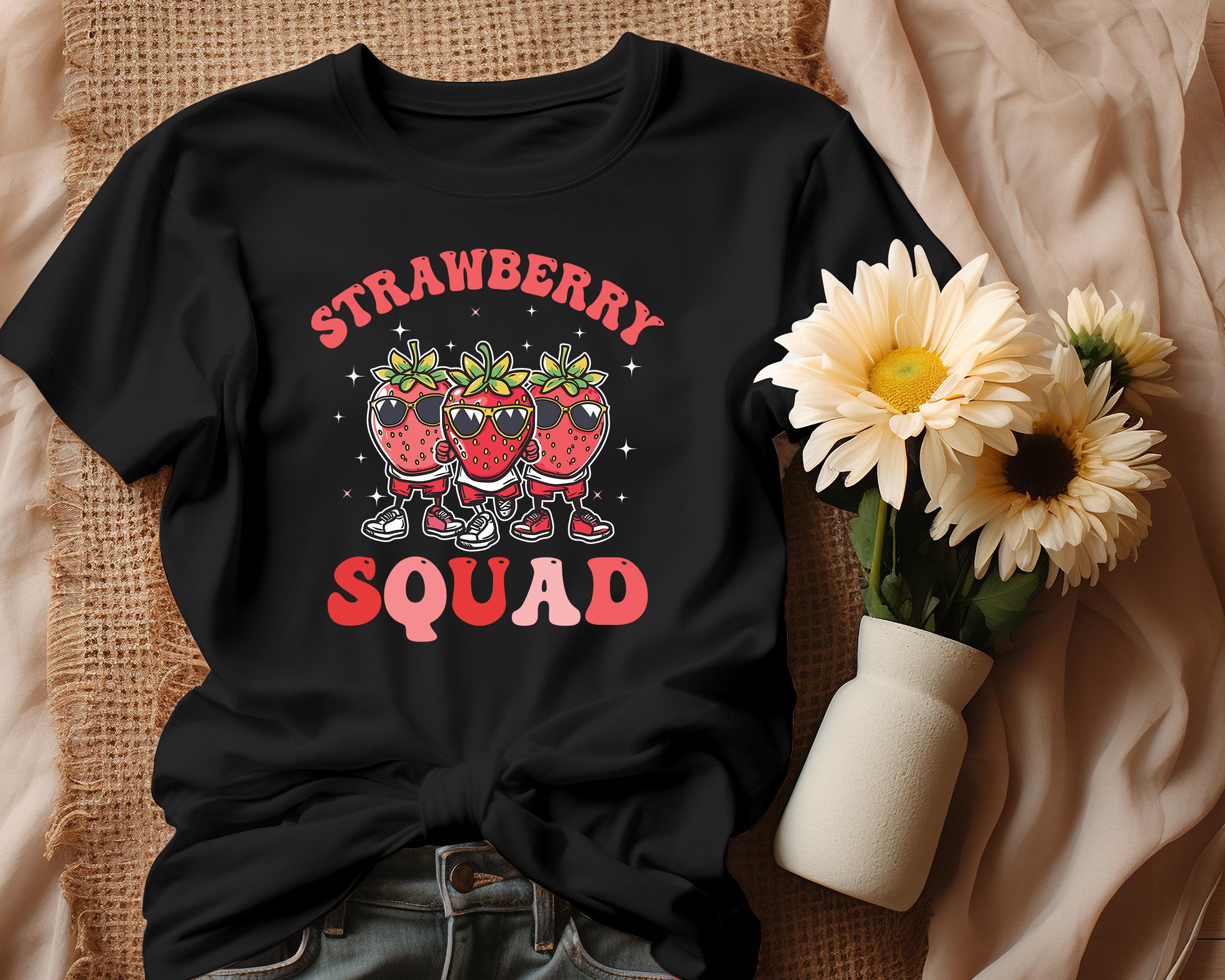 Strawberry Squad SVG PNG, Fun Fruit-themed Design, Cute Clipart for ...