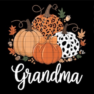 Oma Kürbis SVG PNG digitaler Download, Thanksgiving Herbst Kürbis Clipart, Herbst Oma SVG Wertschätzung Design für Kunsthandwerk