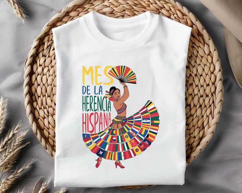 Mes De La Herencia Hispana SVG, Hispanic Heritage Month PNG, Festive ...