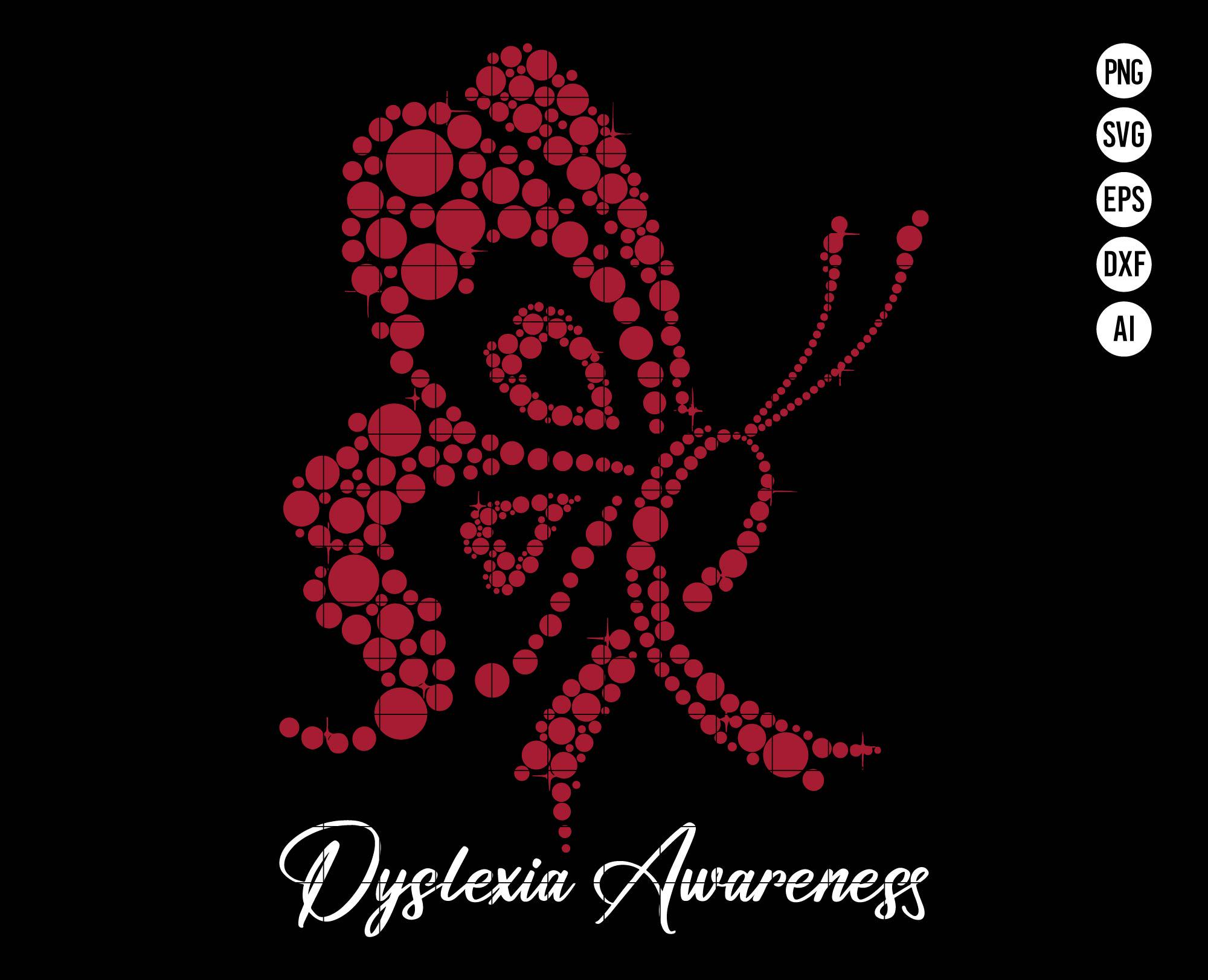 Dyslexia Awareness Butterfly SVG PNG, Red Butterfly Dyslexia Awareness ...