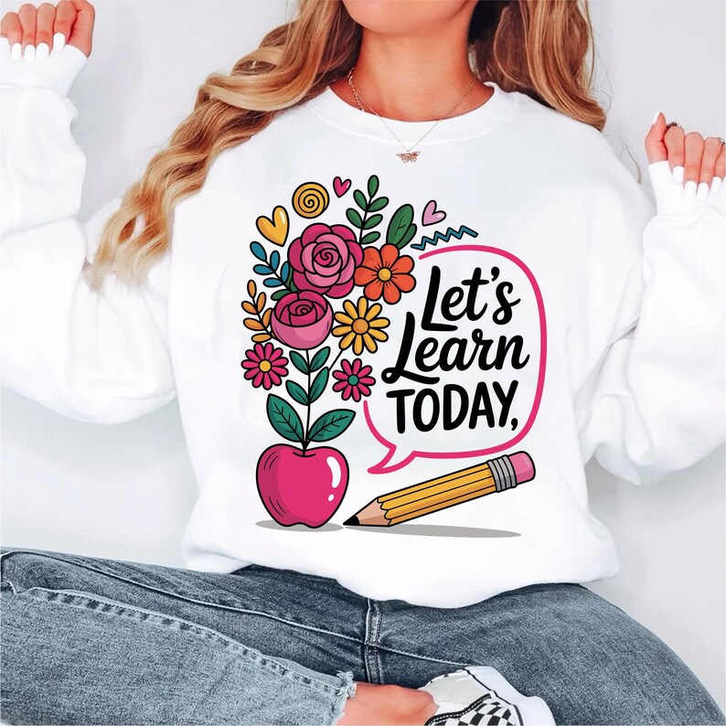 Boho Floral Teacher PNG SVG, Sublimation Design, Back to School Png ...