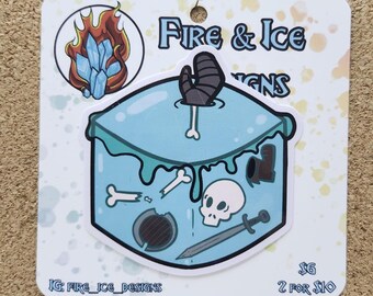 Weather Resistant Vinyl Dungeon and Dragons Stickers, 3"