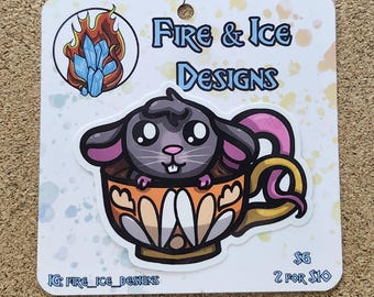 Weather Resistant Vinyl Rats & Mice Stickers, 3"