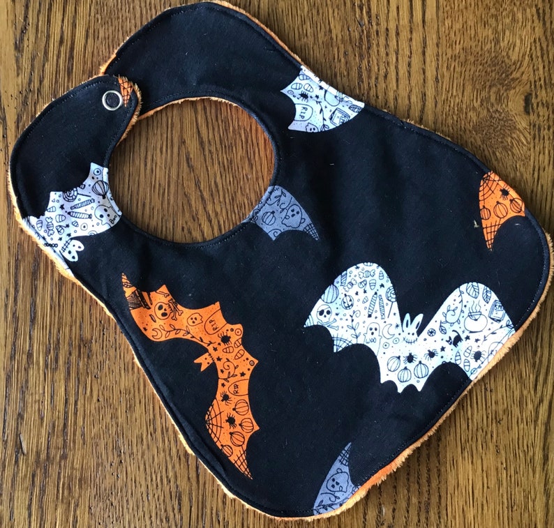 on sale until April 20 ANNUAL BIB SALE New...Halloween Bat Slightly Smaller Infant Only Bib