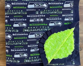 NEW…Seahawks Minky Lap Sized Blanket - Can Be Personalized